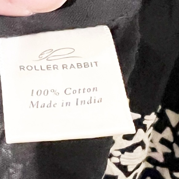 Roller Rabbit Shopbop Pamela Black & White Embroidered Cotton Lightweight Dress - Picture 12 of 14